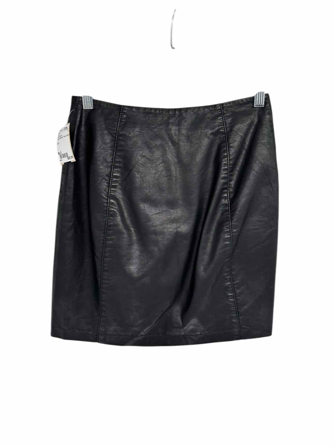 Free People Black Mini Skirt Size 2