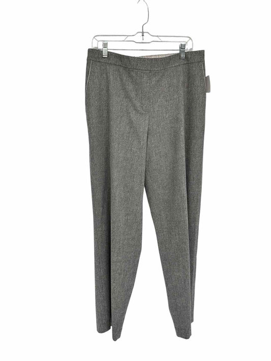 Lafayette 148 New York Gray Wool/Cashmere Pull On Dress Pants Size L