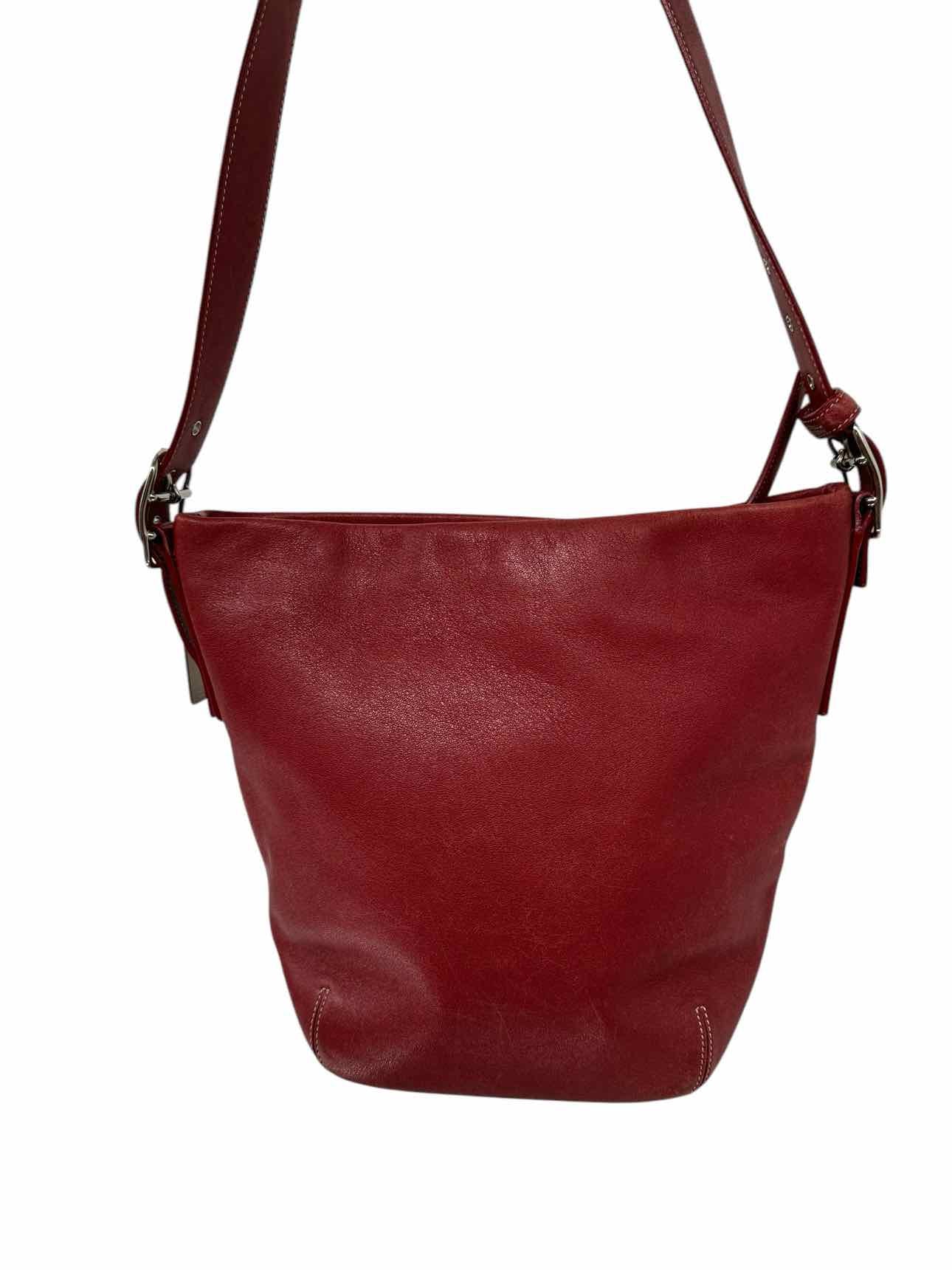 Coach Soho Bucket Bag Red Leather