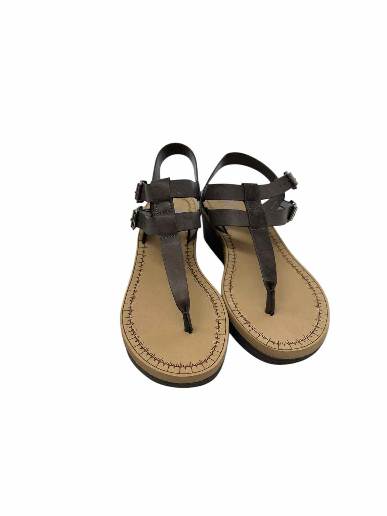 TG Brown Thong Wedge Sandal Shoe Size 8 **NEW**