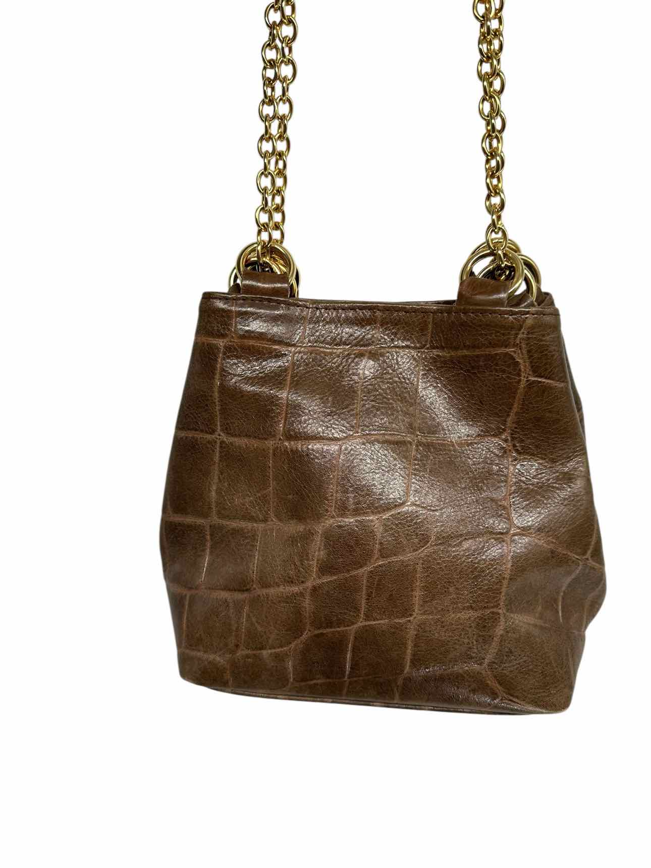 L.J.S. Collection Brown Leather Shoulder Bag