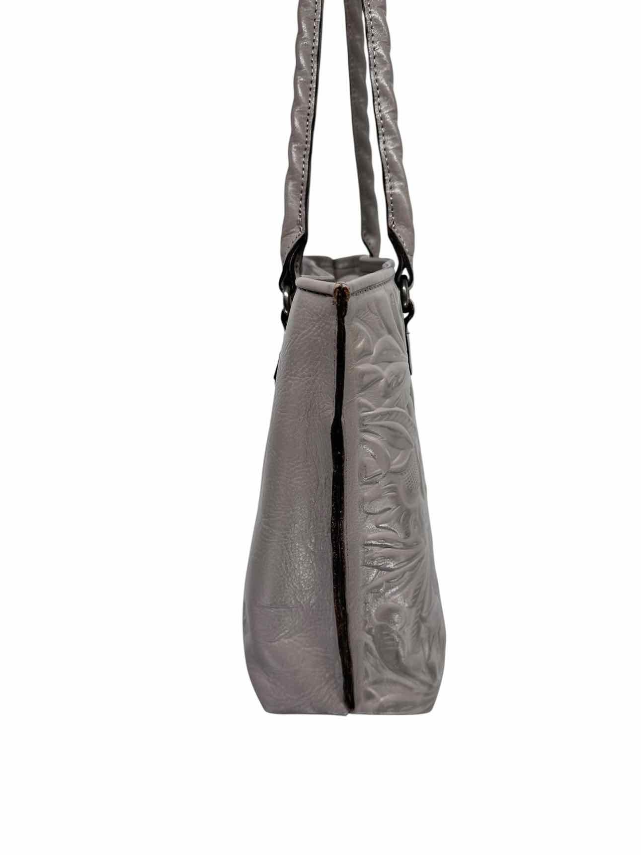 Patricia Nash Adeline Tote Gray Leather Tote