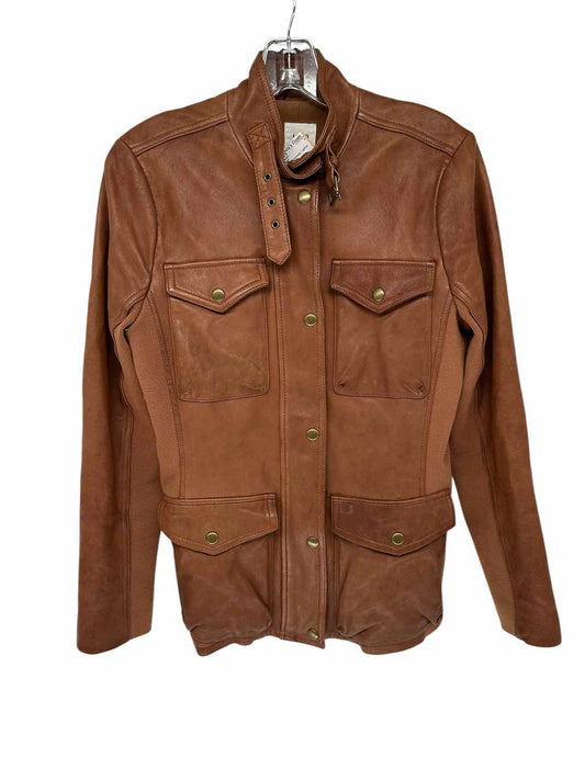 GAP Tan Lamb Leather Jacket Size S