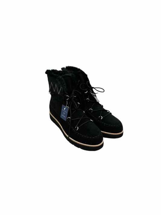 Jack Rogers Vera Lace Up Boot Black Shoe Size 8 **NEW**