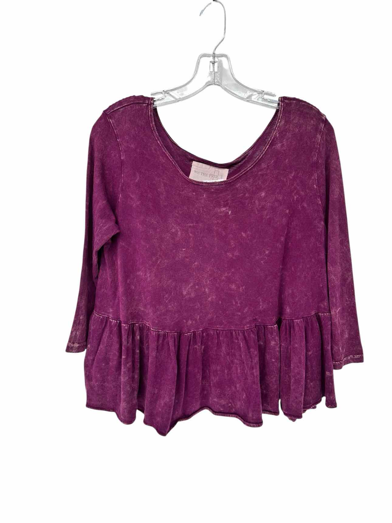 We The Free Magenta Size S 3/4 Sleeve Top