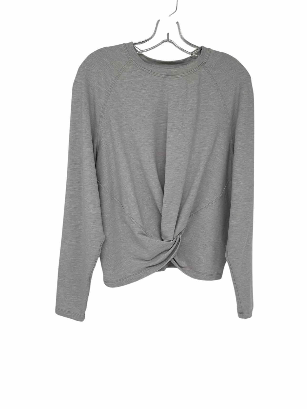 Lululemon Tuck & Gather Pullover Lt. Gray Size 10