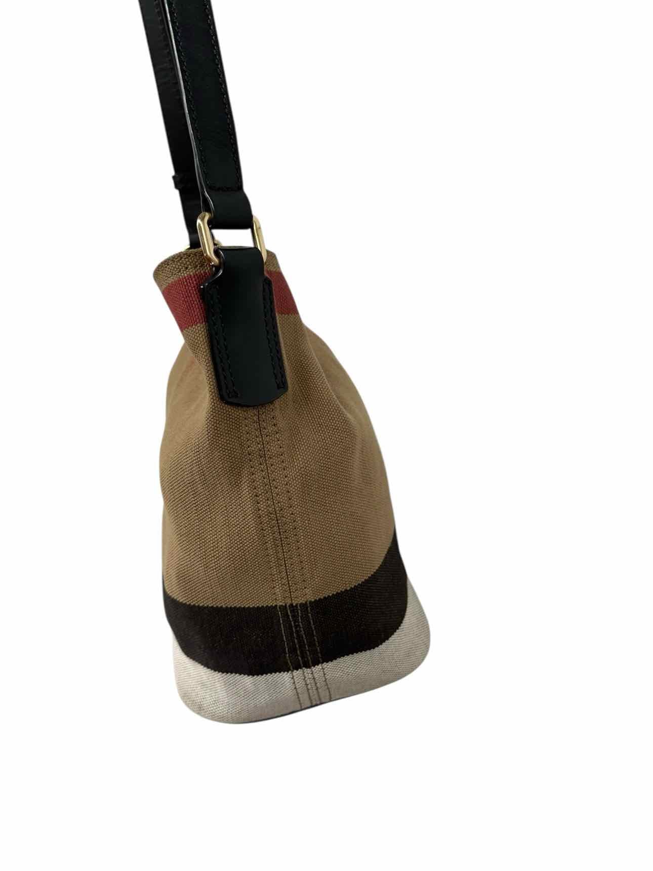 Burberry Mega Check Mini Ashby Tassel Bucket Bag