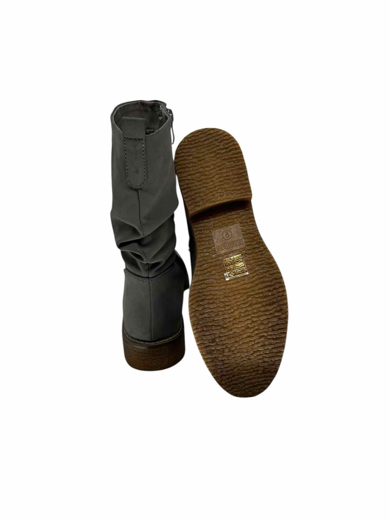 Dream Pairs Gray Slouch Boots Shoe Size 9