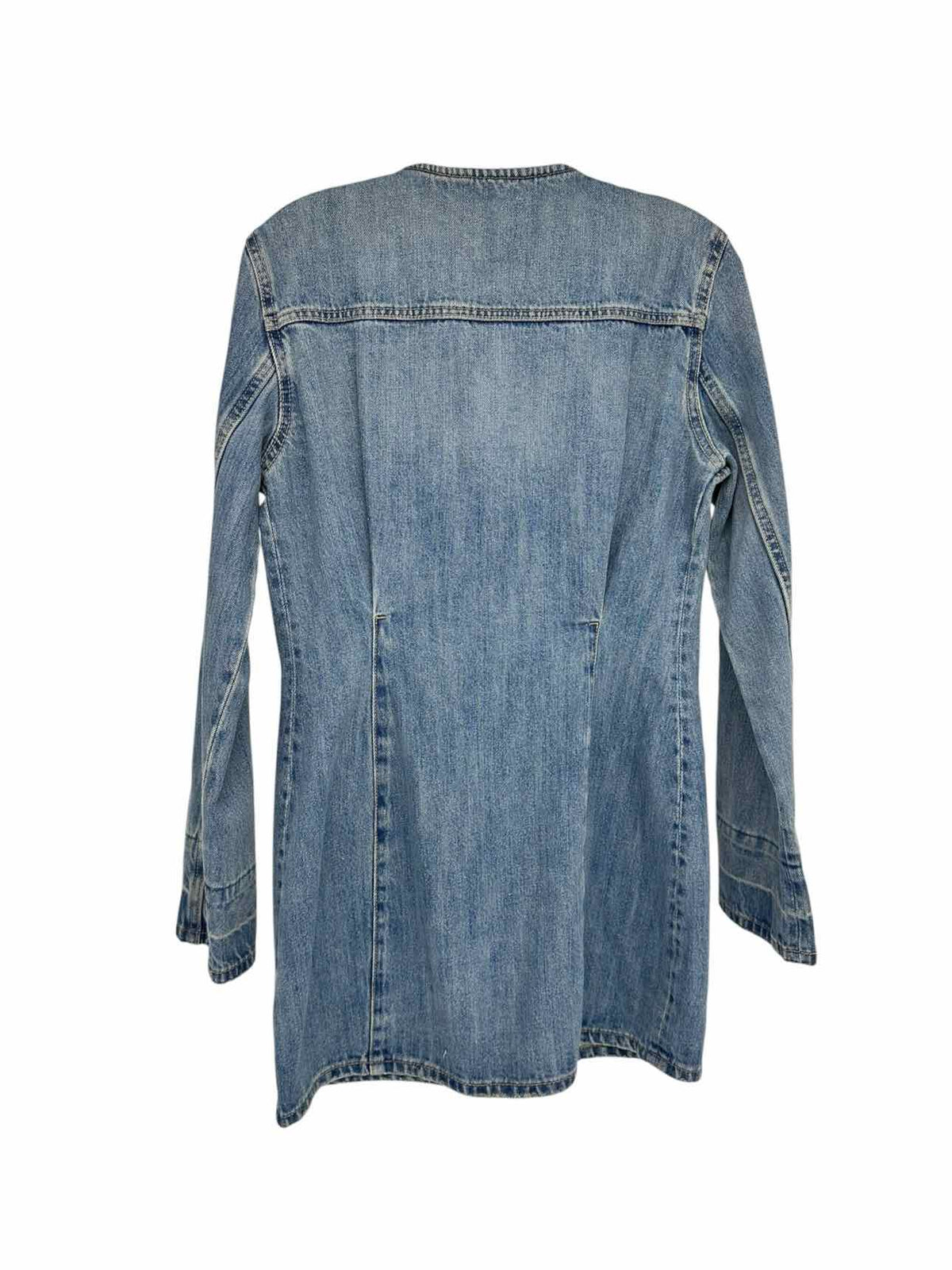 Zara Blue Denim Long Sleeve Dress Size S **NEW**