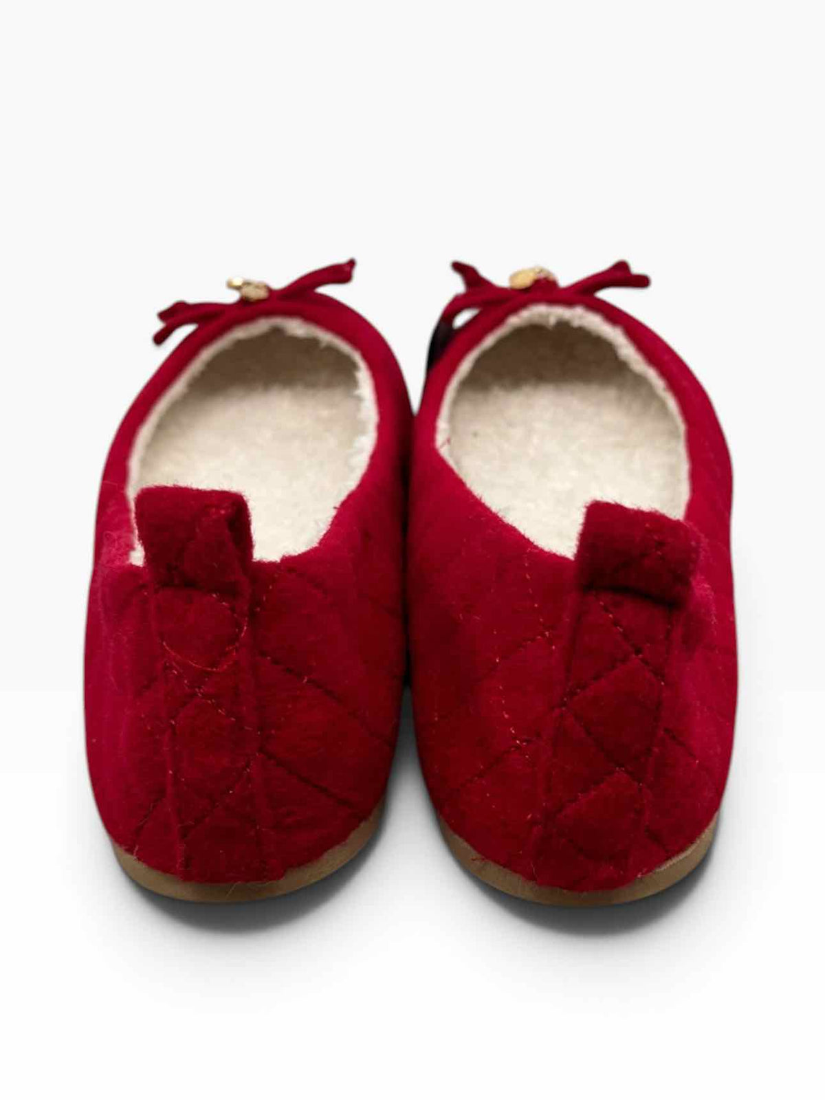 Michael Kors Wool & Cashmere Fleece Lined Flats Red Shoe Size 9  **NEW**