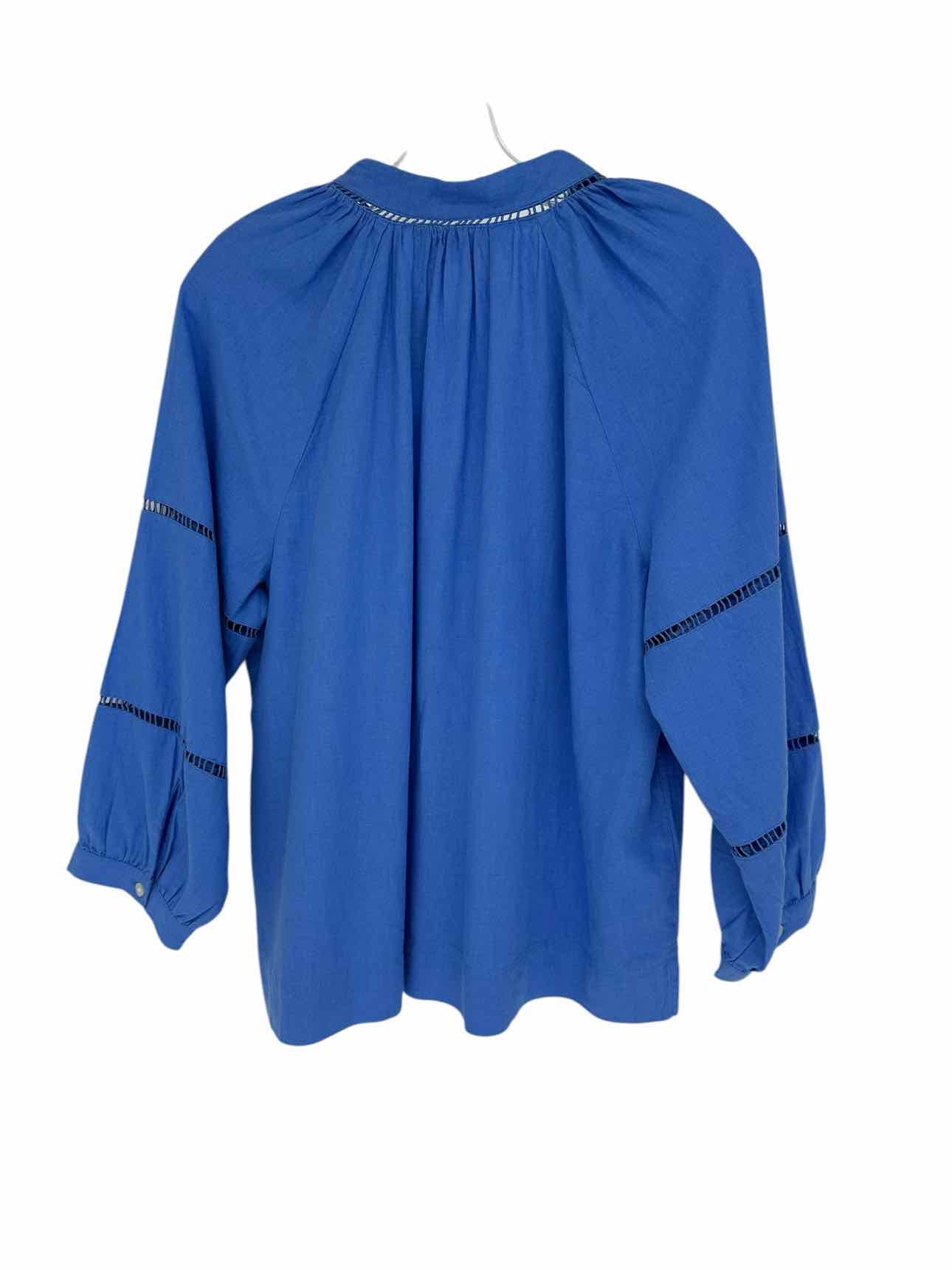 Loft Blue Long Sleeve Top Size M **NEW**