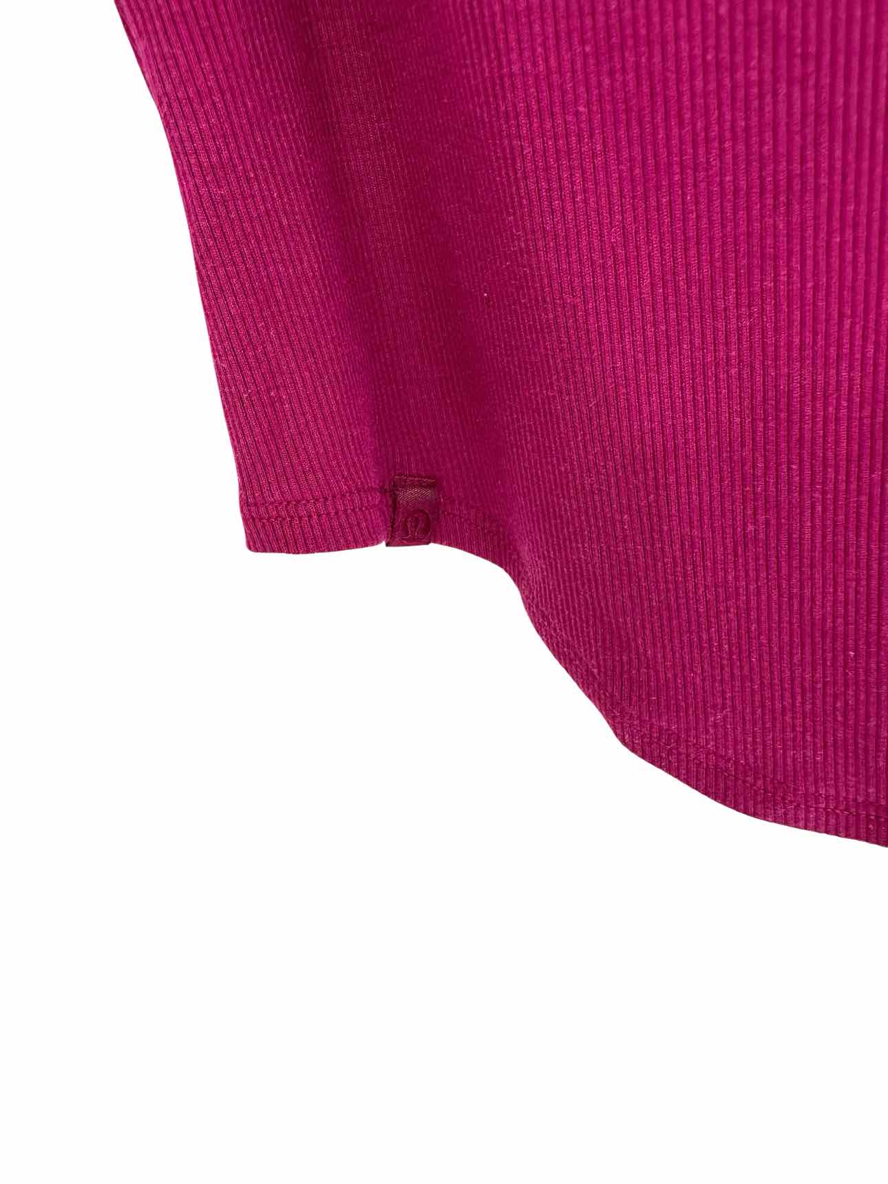 Lululemon Fuschia Twist Back Yoga Tank Top Size 4