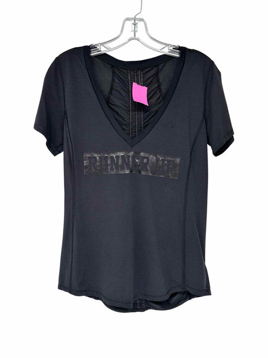 Lululemon Black Runner Up Short Sleeve Top Size 4