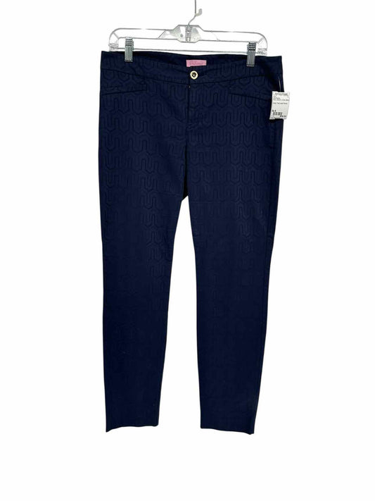Lilly Pulitzer Kelly Textured Pants Navy Size 6