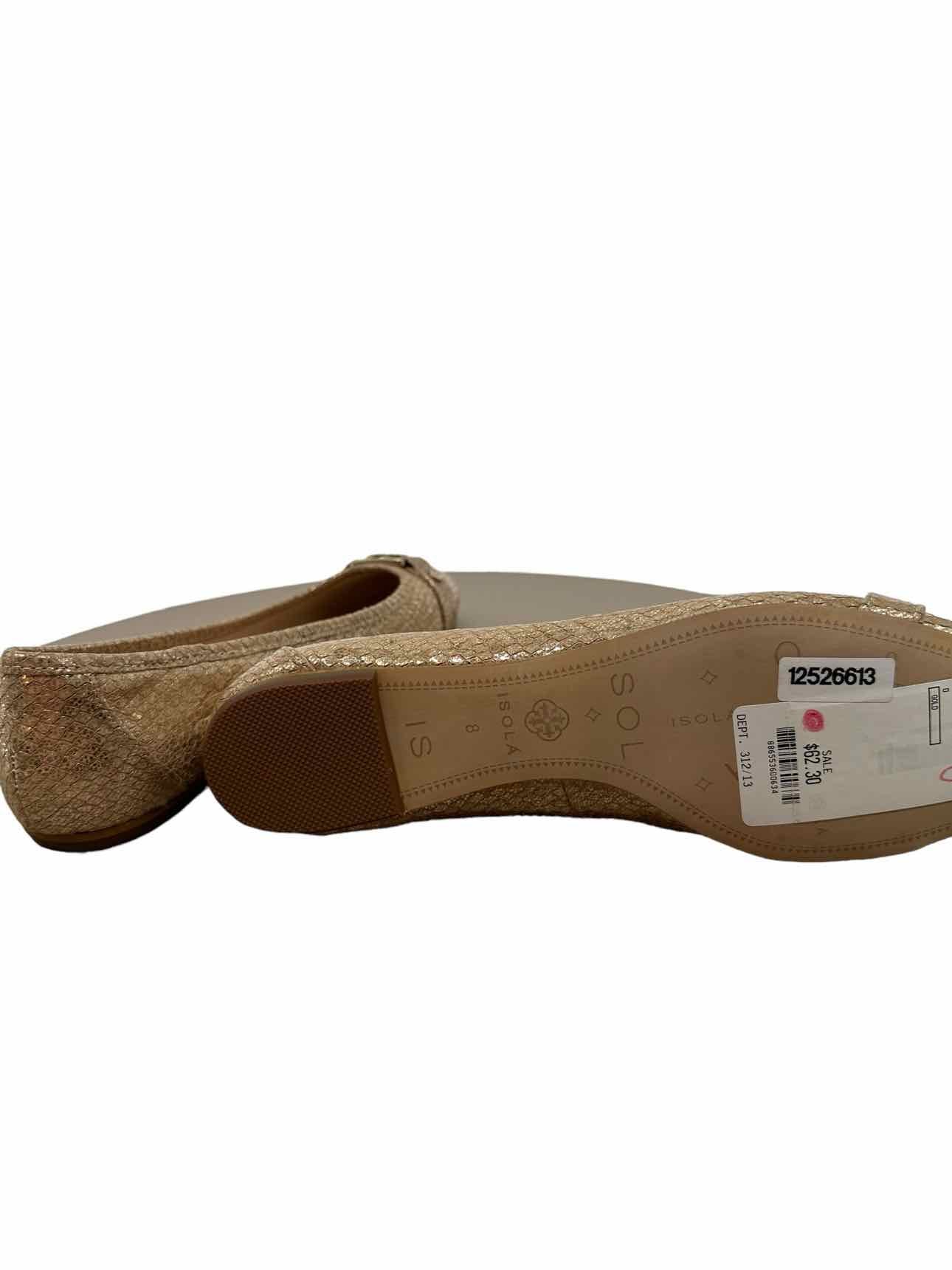 Isola Gold Flats SIZE 8 **NEW**