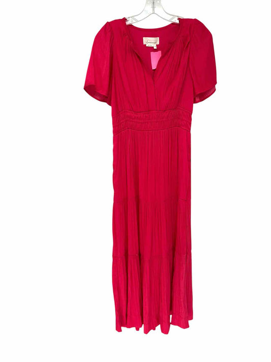 Anthropologie Somerset Short Sleeve Maxi Fuschia Size XS