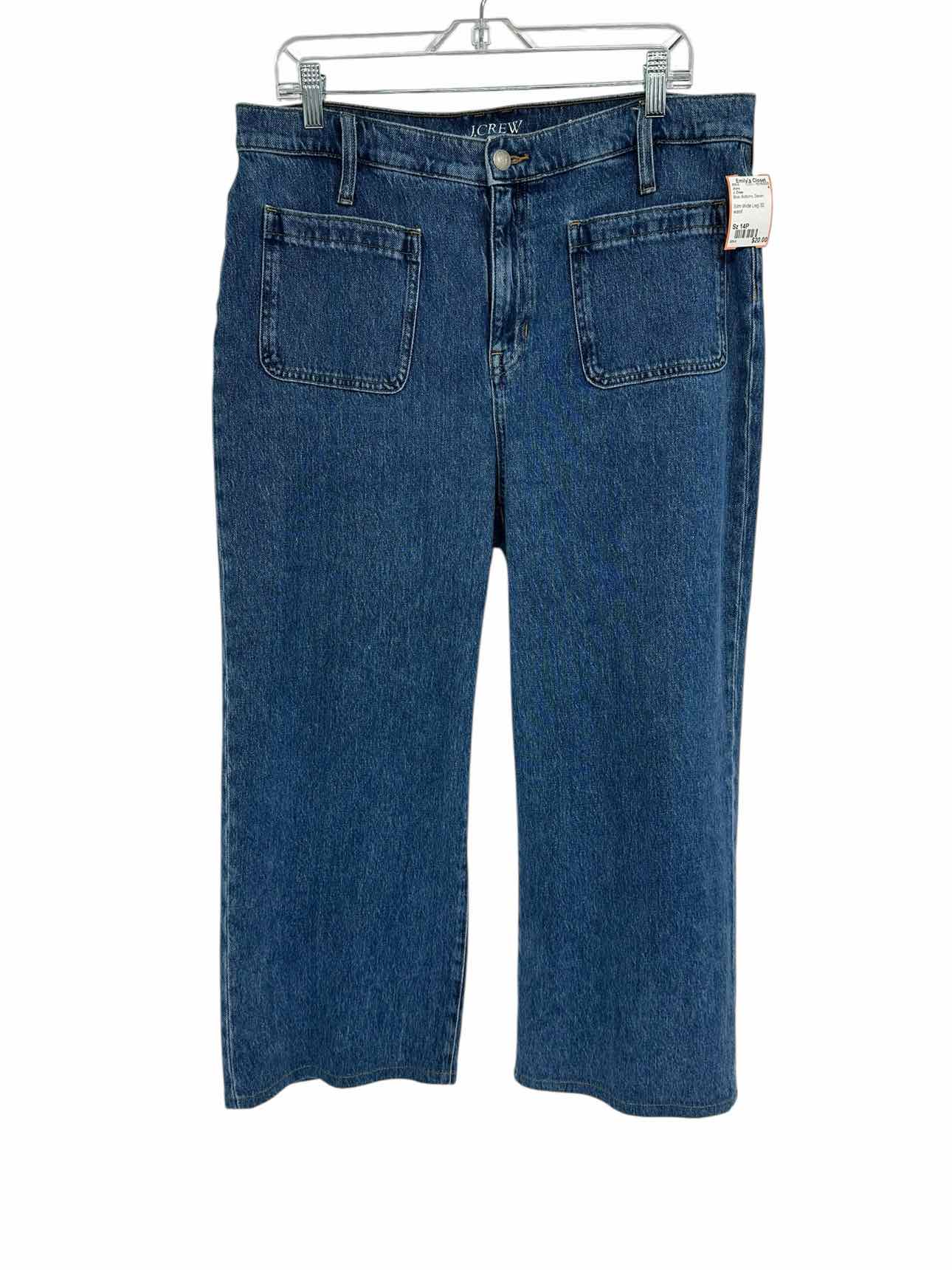 J. Crew Slim Wide Leg Jeans Size 14P