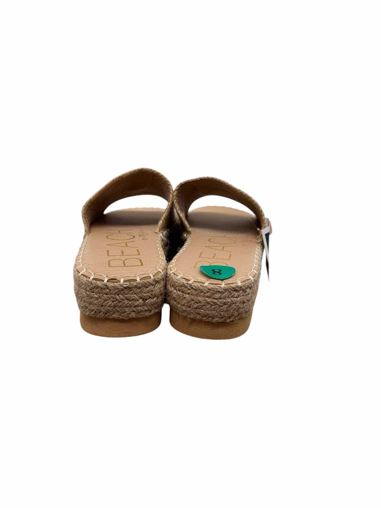 Beach By Matisse Beige Slide Sandals Shoe Size 8 **NEW**
