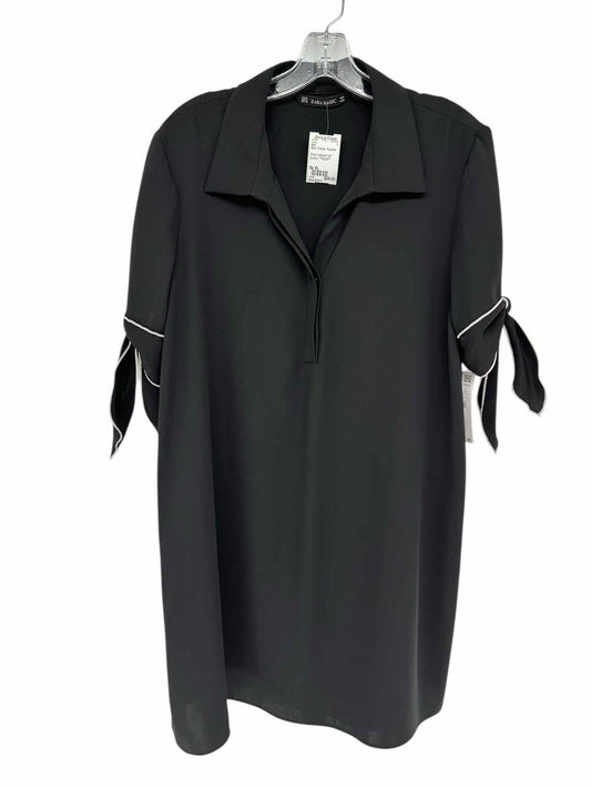 Zara Black Shortsleeve Dress Size XL **NEW**