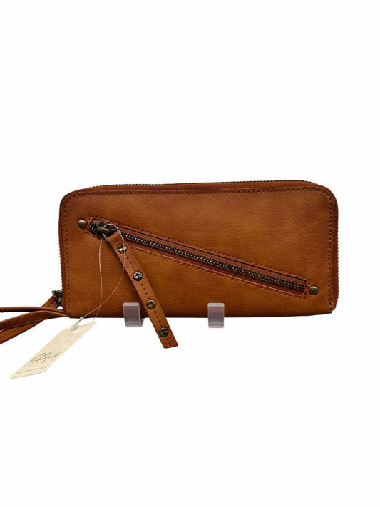 Free People Tan Vegan Leather Large Wallet **NEW**