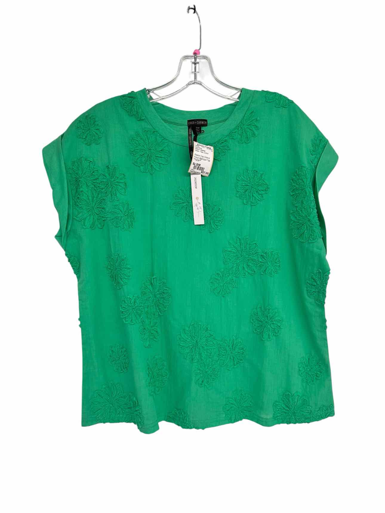 Coco +  Carmen Green Size S/M Cap Sleeve **NEW**