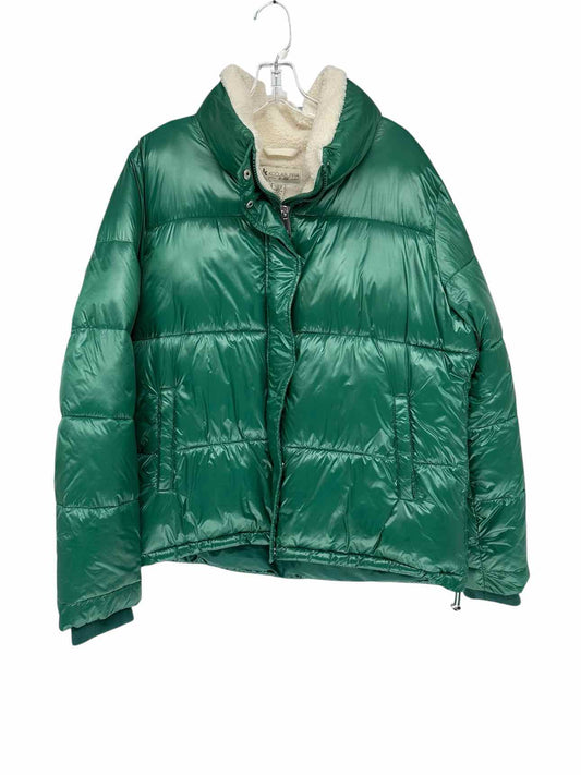 Koolaburra by Ugg Sherpa Trim Puffer Green Size L