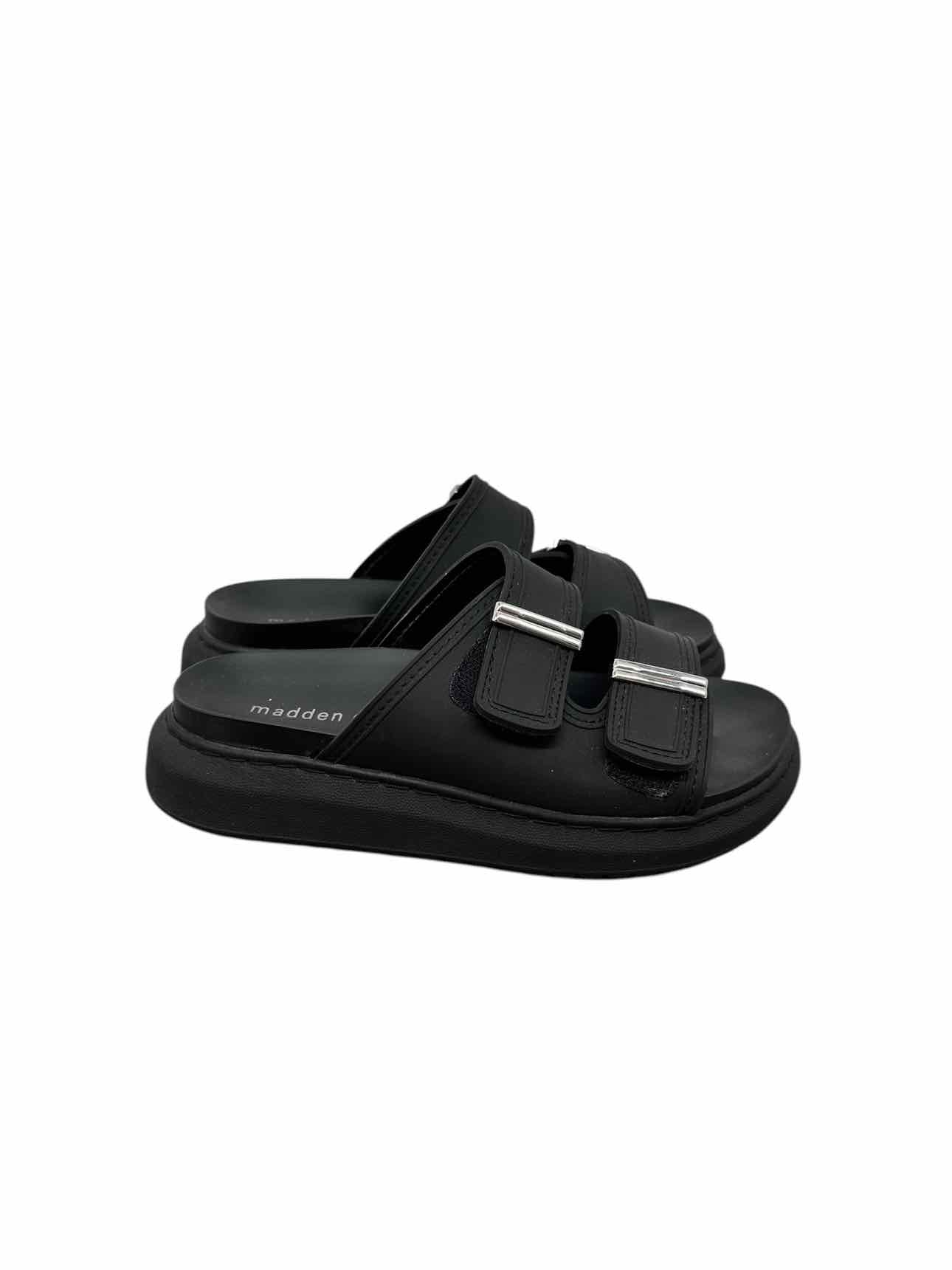 Madden Girl Black Kingsley Sandals Shoe Size 7