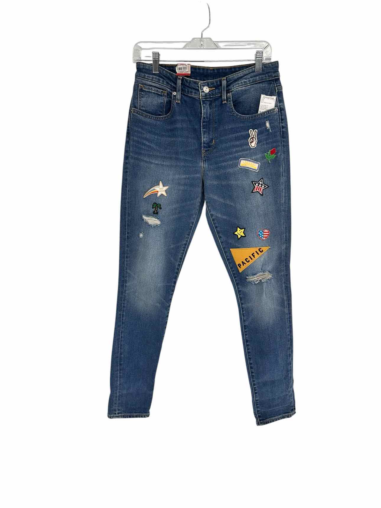 Levi's Limited Edition 721 High-Rise Skinny Pacific Heights Patchwork Jeans Size 10 **NEW**