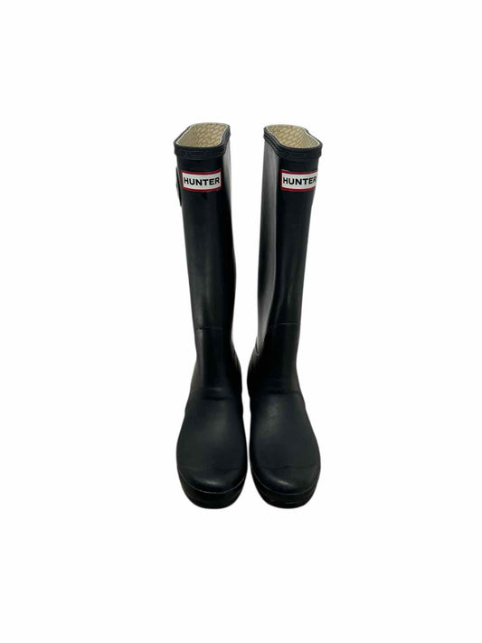 Hunter Original Tall Black Rain Boots Shoe Size 6M/7F