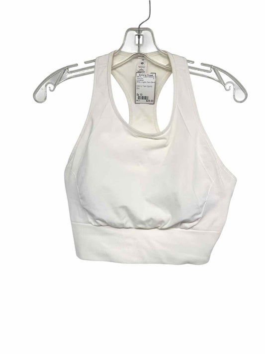 Lululemon White Ebb to Train Sports Bra Size 10