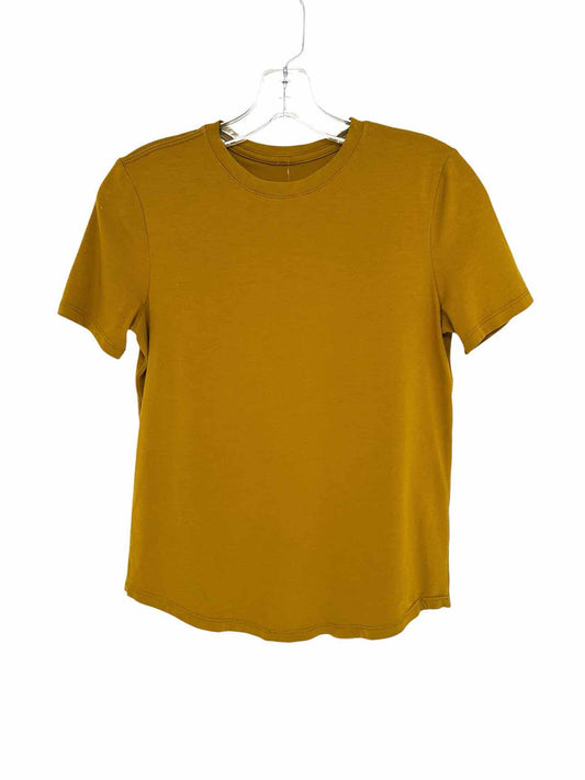 Lululemon Mustard Short Sleeve Tee Size 4