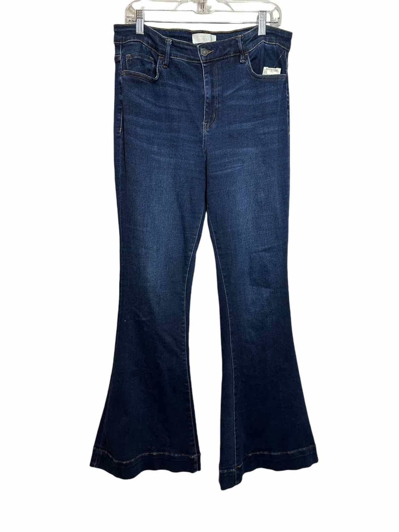 Vervet Blue Size 12 High-Rise Flare Jeans