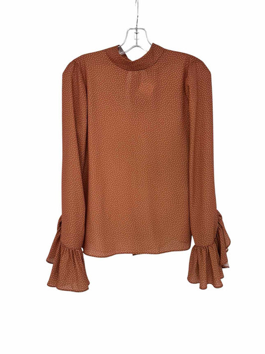 Alexis Tan Odellia Ruffle Blouse Size S
