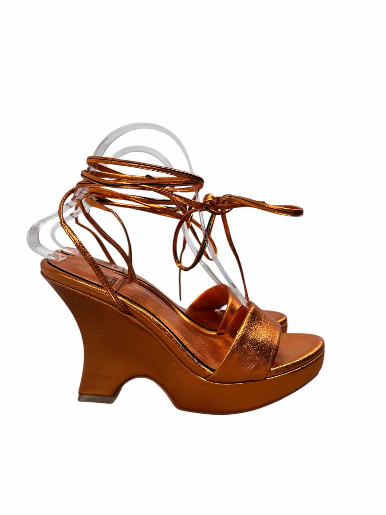 Jeffrey Campbell Copper Dress Sandal Shoe Size 7.5