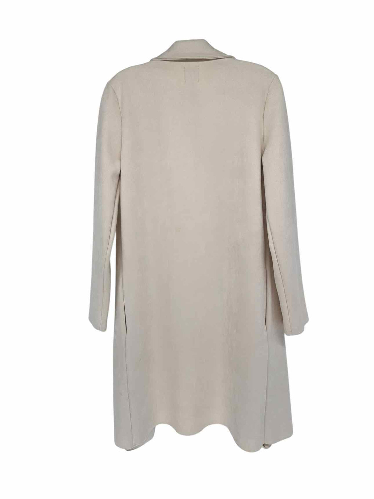Zara Off-White Open Front Coat Size S **NEW**