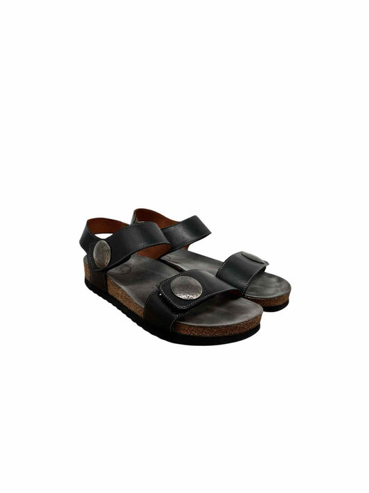Taos Black Lucky Sandal Shoe Size 8/8.5