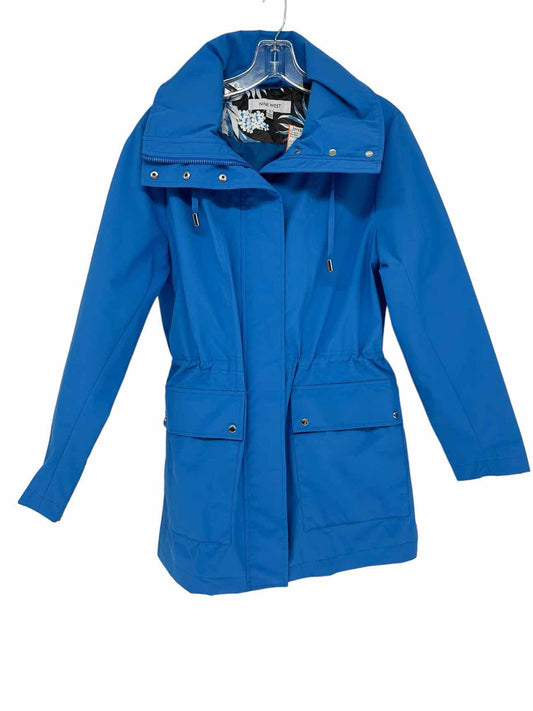 Nine West Blue Size S Rain Jacket