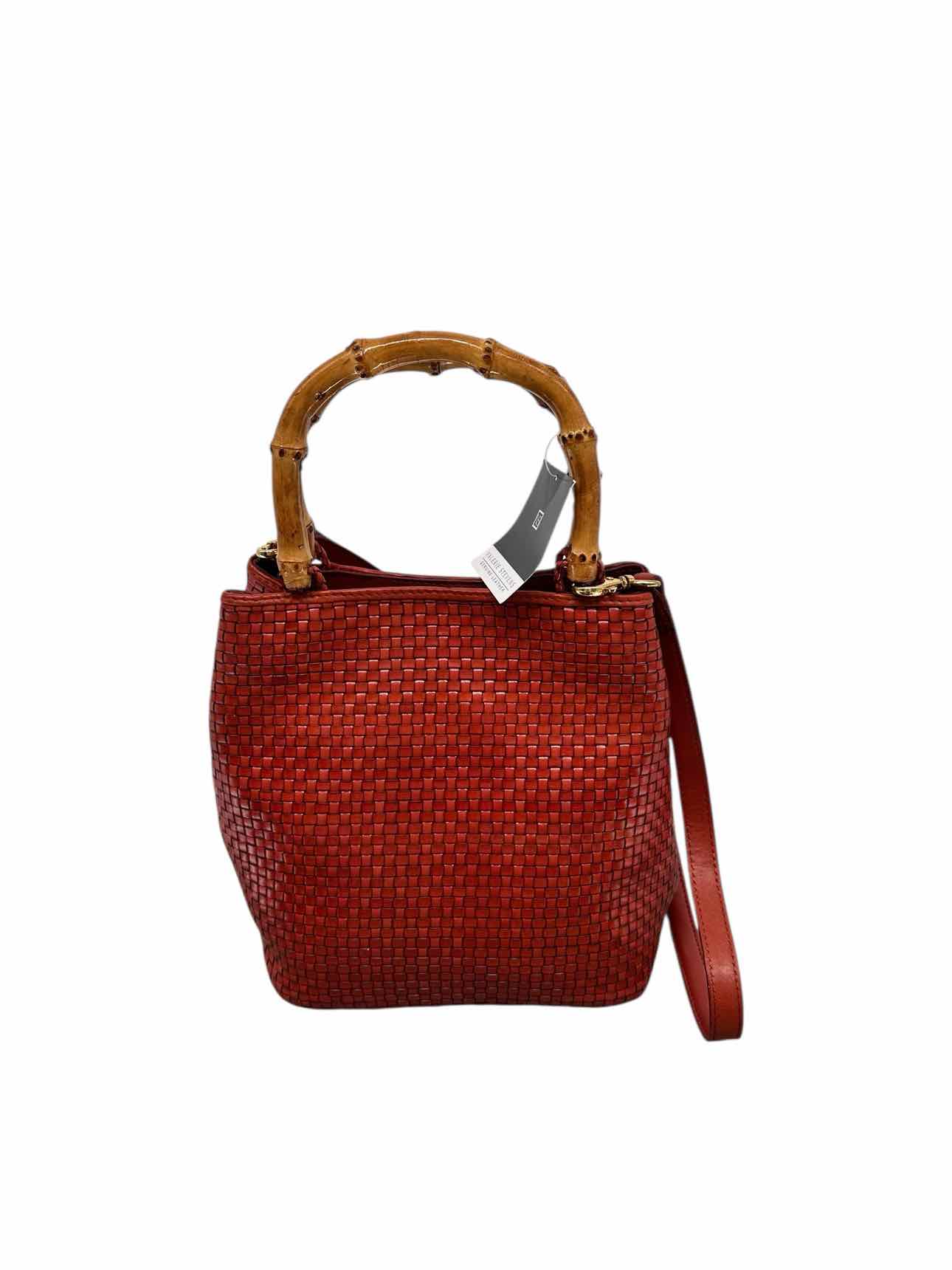 Valerie Stevens Rust Leather Satchel **NEW**