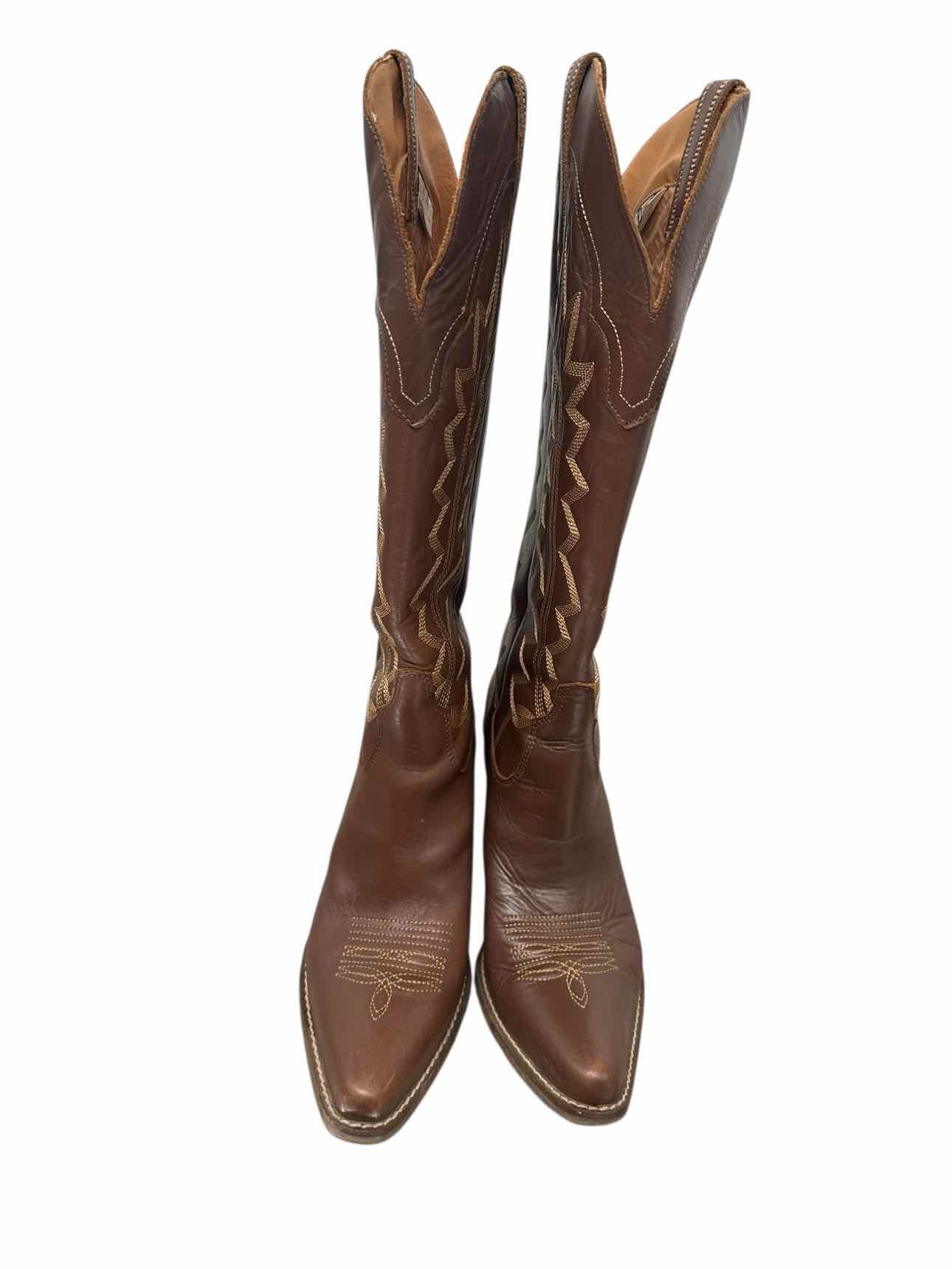 Dingo High Cotton Brown Cowboy Boots Shoe Size 10