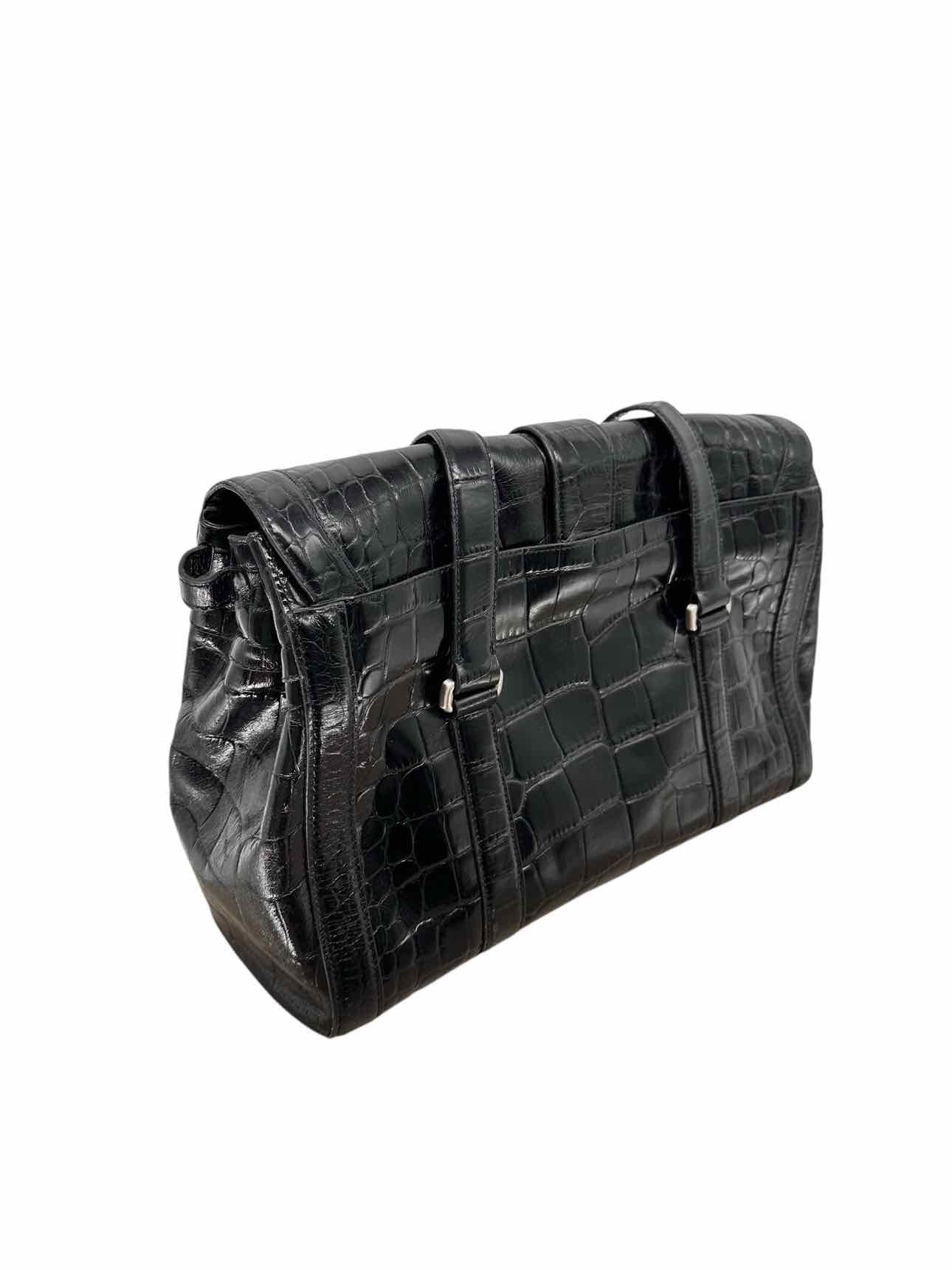 Ann Taylor Black Leather Tote