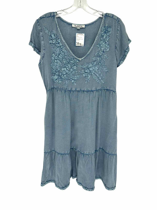 Solitaire Blue Acid Wash Dress Size XS