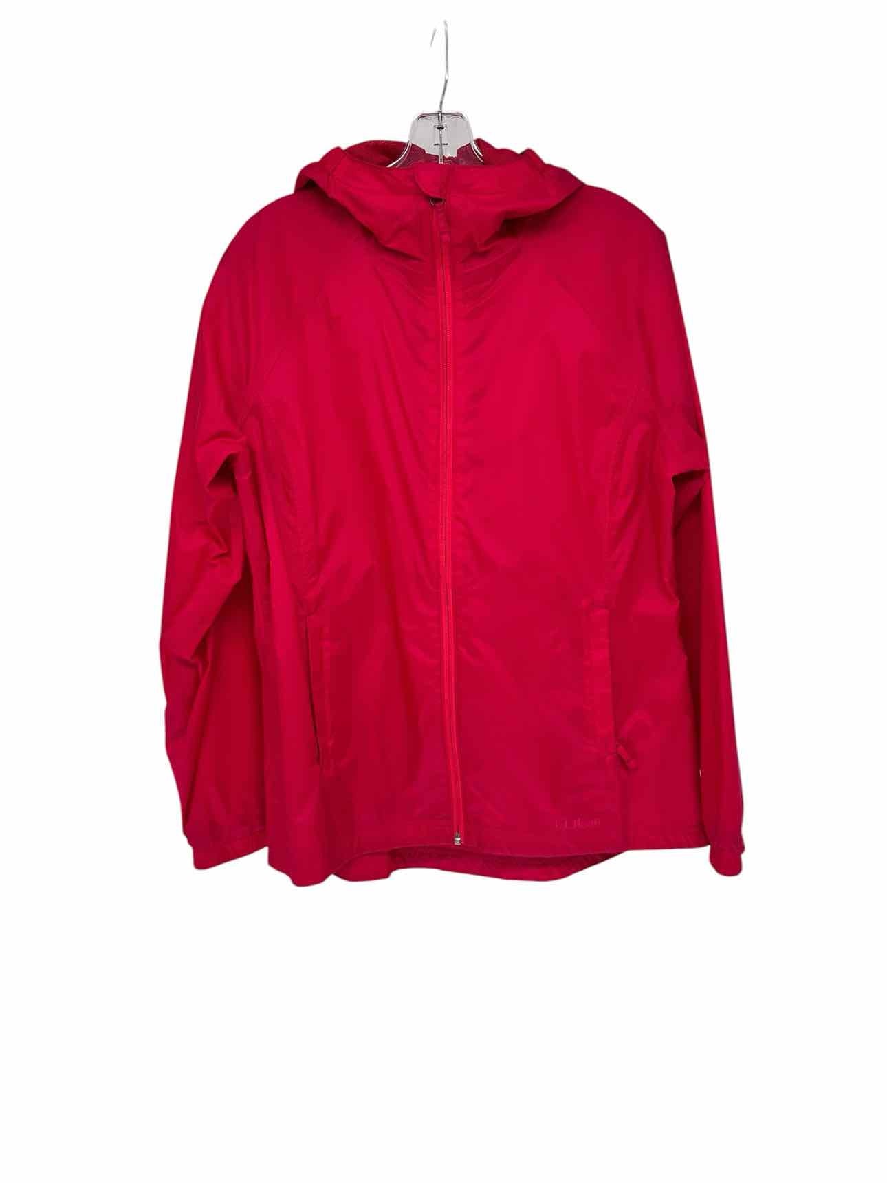 L.L.Bean Trail Model Rain Jacket Cherry Size M