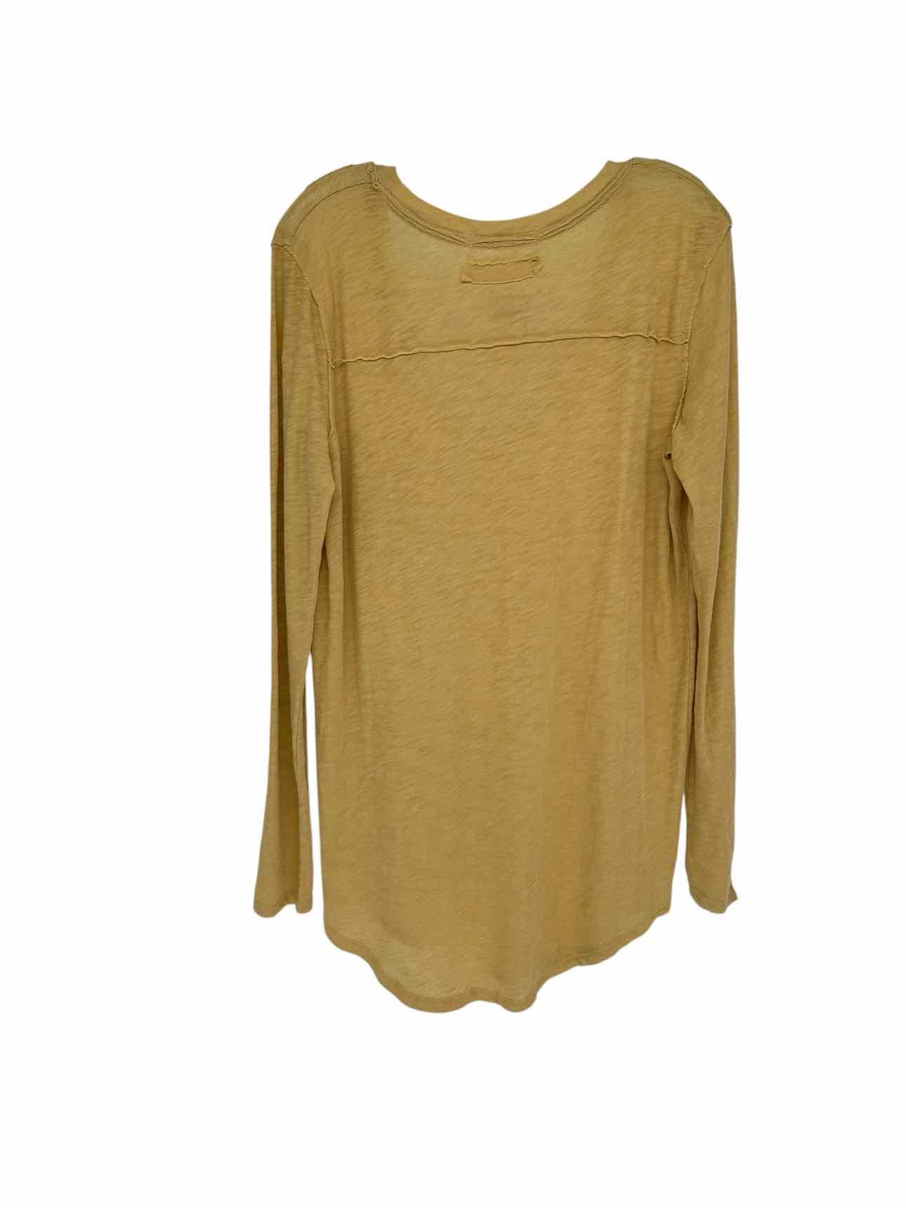 We The Free Yellow Size M Long Sleeve Top **NEW**