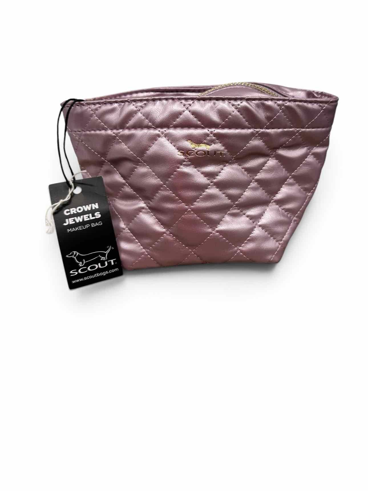 Scout Crown Jewels Makeup Bag in Pink Quilted  **NEW**