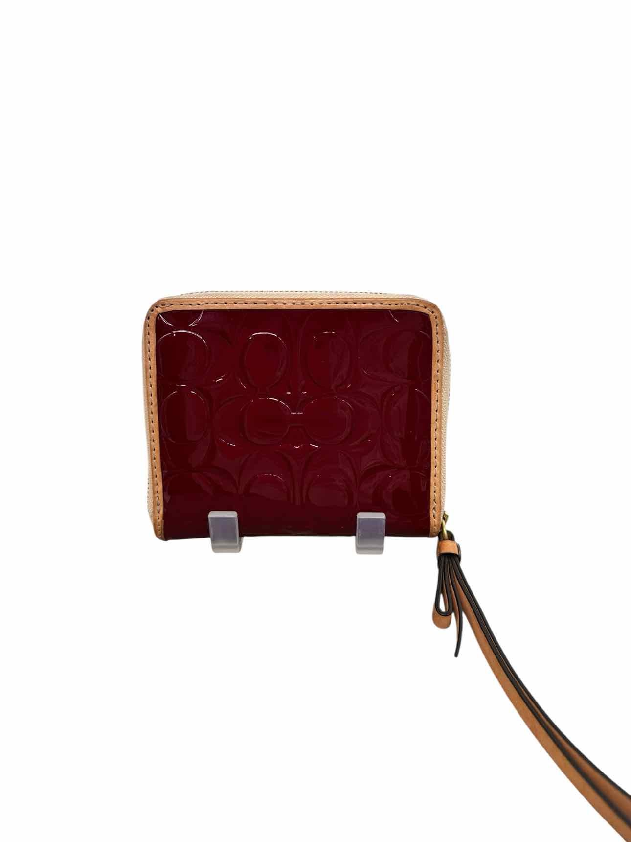 Coach Payton Patent Leather Zip Around Wallet