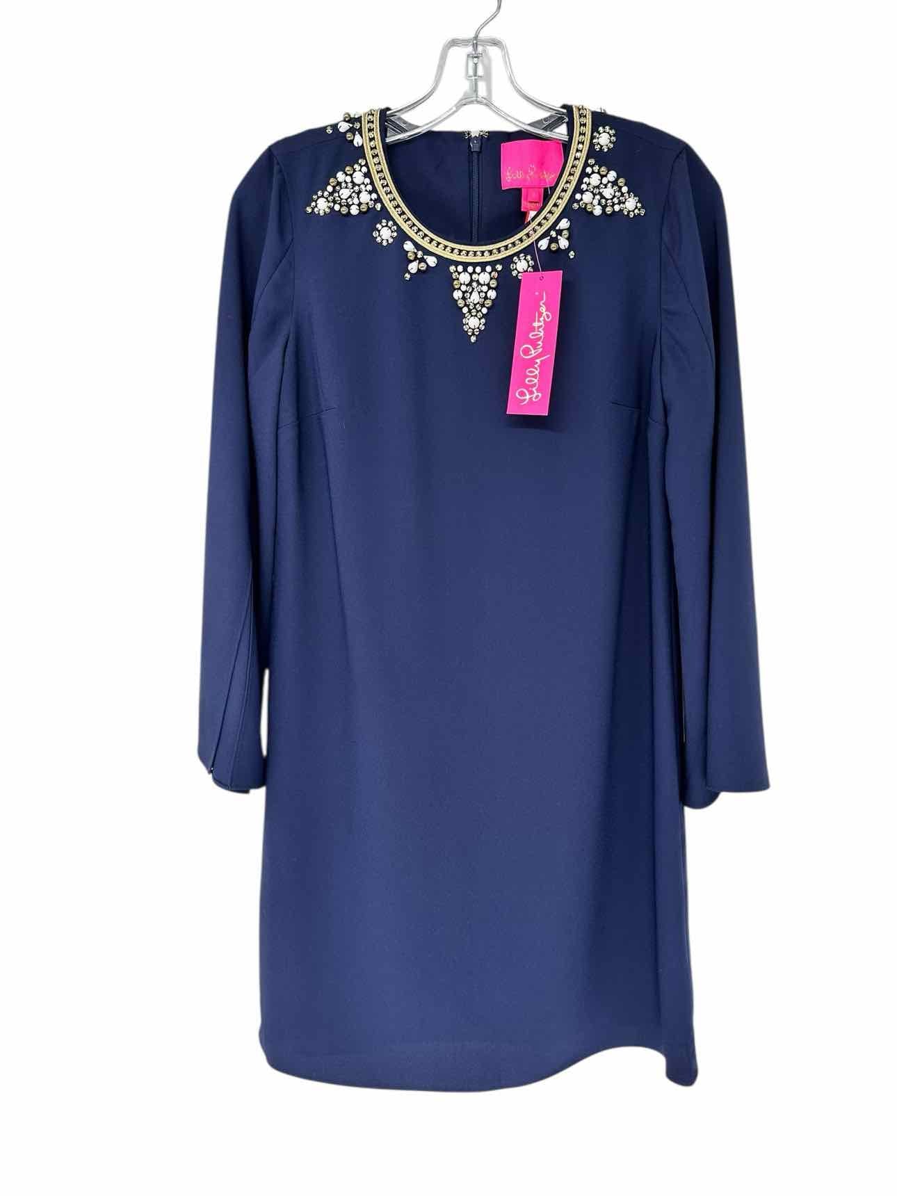 Lilly Pulitzer Anastasia Stretch Dress in True Navy Size 2 **NEW**