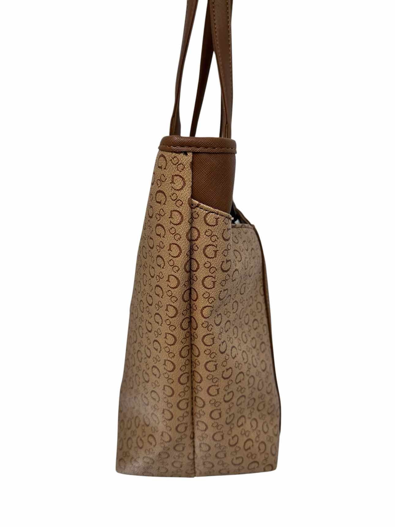 Guess Brown Faux Leather Tote
