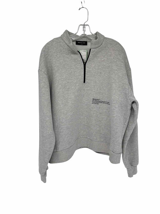 White Fox Caught Up With You Quarter-Zip Gray Size S/M