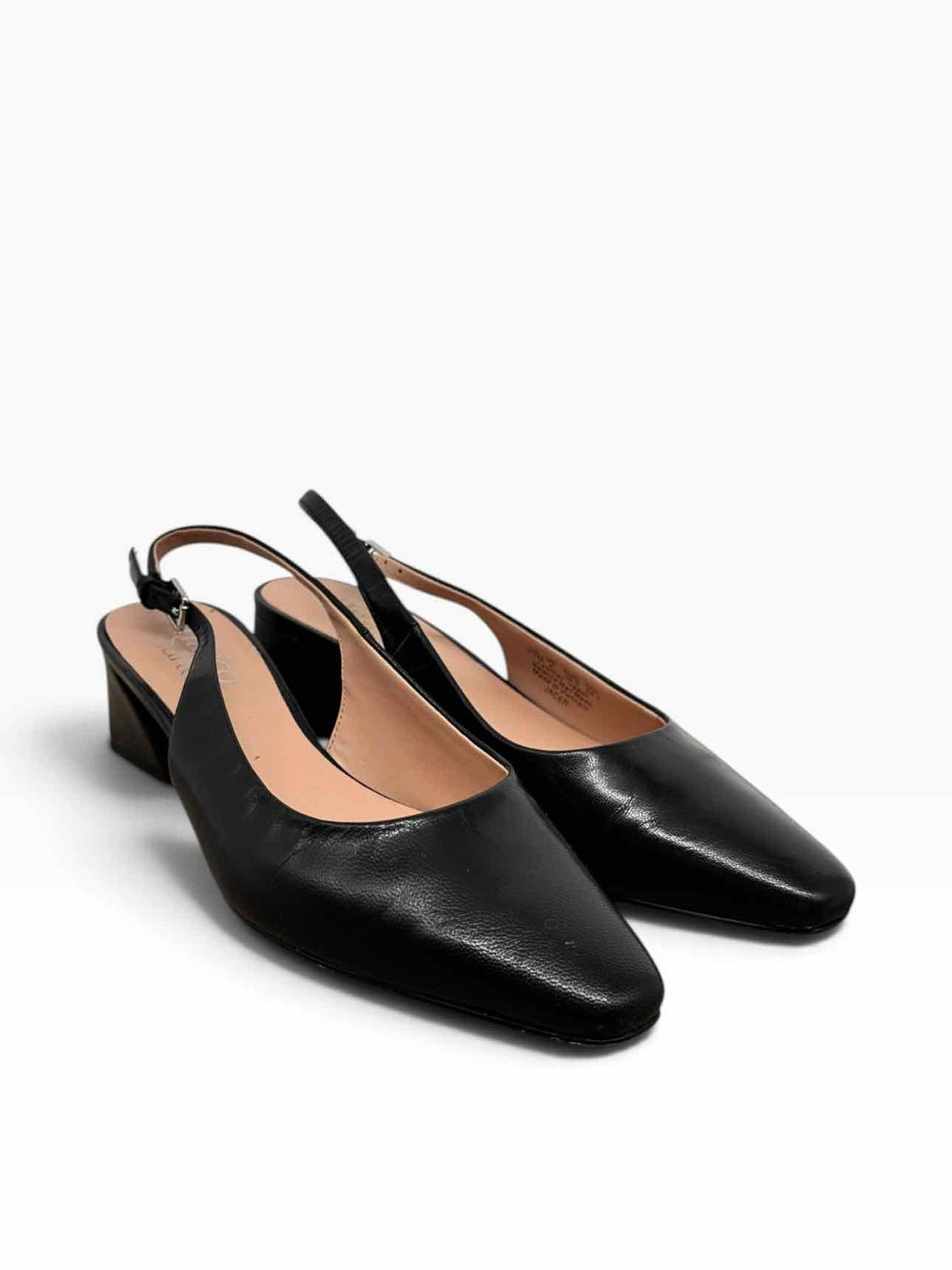 Franco Sorto Jacer Black Slingbacks Shoe Size 6.5