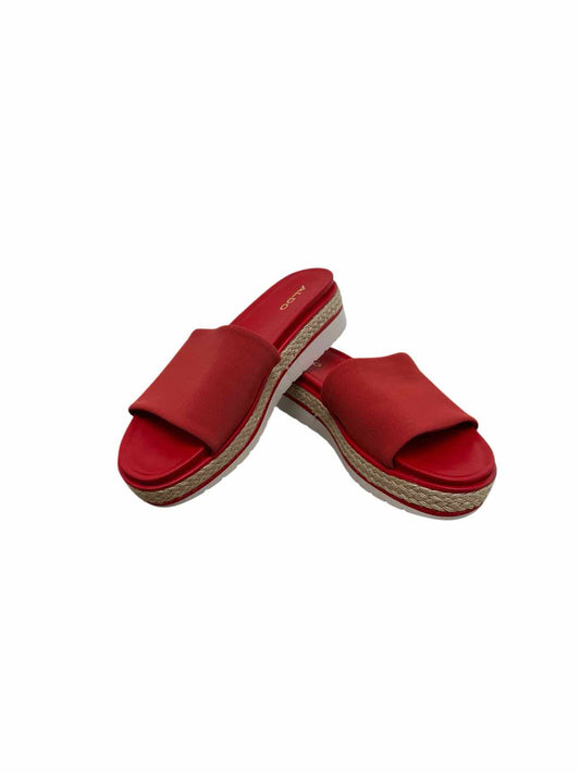 Aldo Red Slides Shoe Size 7.5 **NEW**